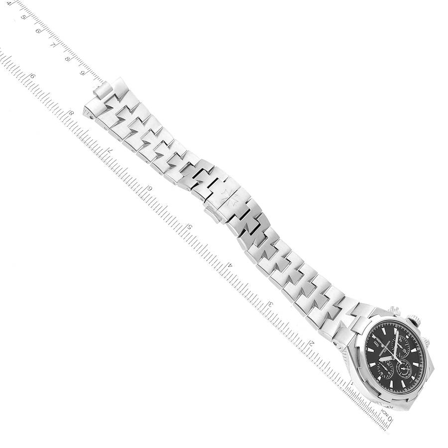 Vacheron Constantin Overseas Black Dial Steel Mens Watch 49150