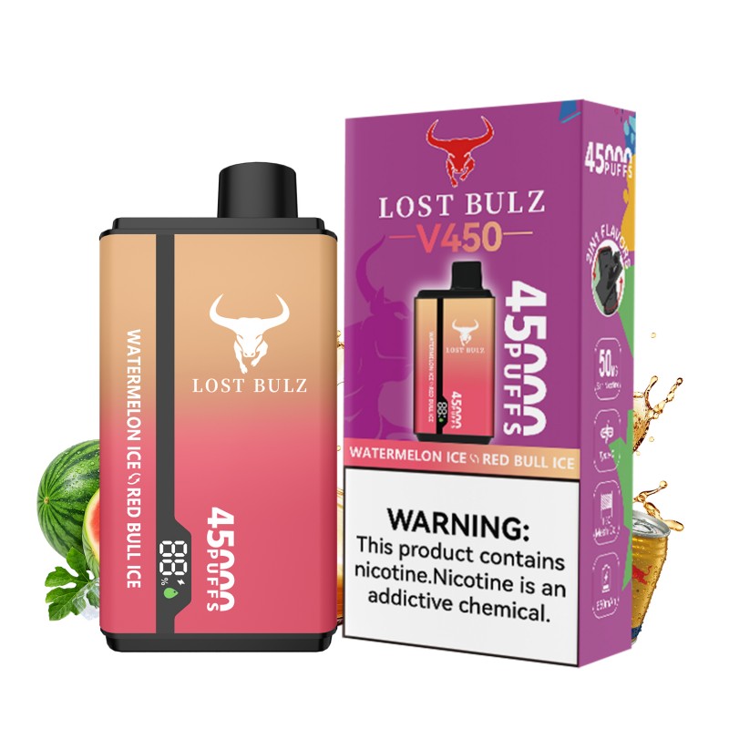 🔥 Lost Bulz V450 45K Puffs Disposable Vape | 2% Nikotyny 💨 45 000 Puffów | Pakiet 10 sztuk | Szybka wysyłka z Polski 1–3 dni 🚚🇵🇱