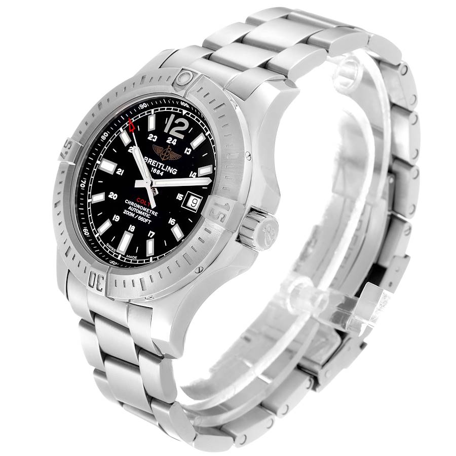 Breitling Colt Black Dial Automatic Steel Mens Watch A17388