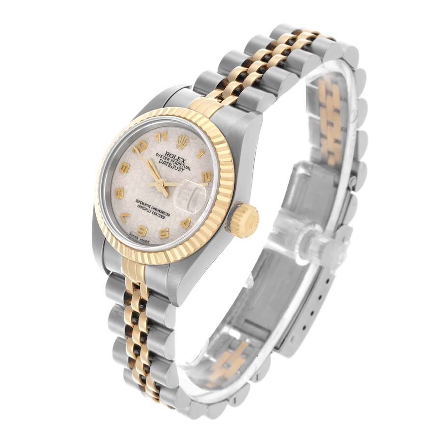 Rolex Datejust Steel Yellow Gold Ivory Anniversary Dial Ladies Watch 79173