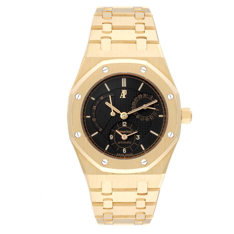 Audemars Piguet Royal Oak Dual Time Yellow Gold Mens Watch 25730BA