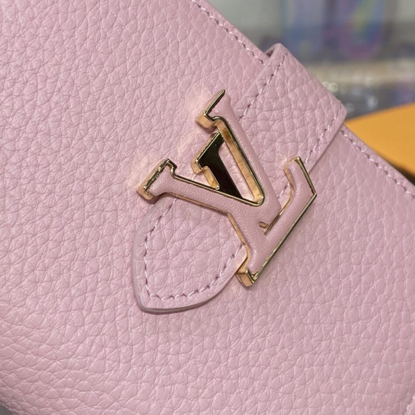 Louis Vuitton Vertical Compact Wallet Pink