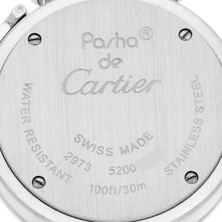 Cartier Miss Pasha 1st Anniversary Blue Dial Steel Ladies Watch W3140024