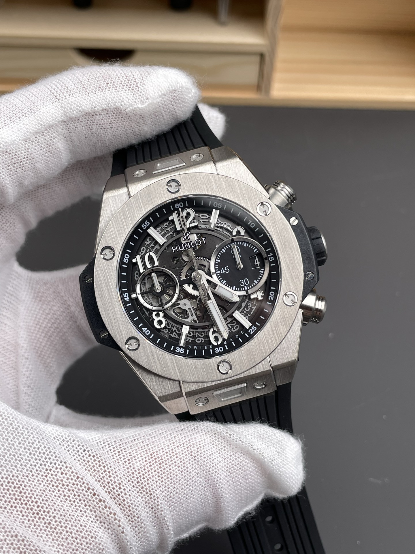 Big Bang White Case Black Dial