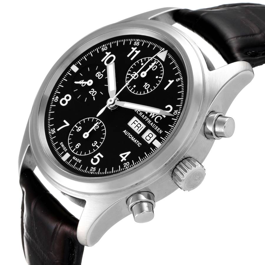 IWC Pilot Flieger Chronograph Day Date Automatic Mens Watch IW370603