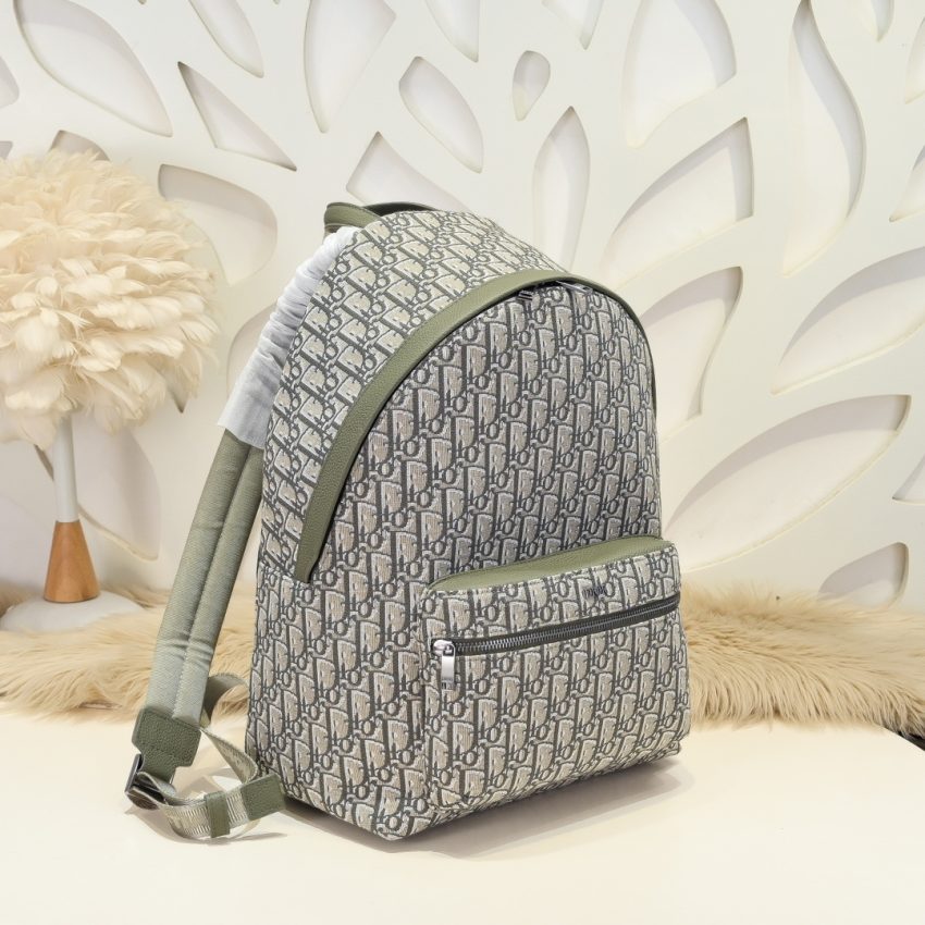 Replica Dior Rider Backpack Khaki Dior Oblique Jacquard