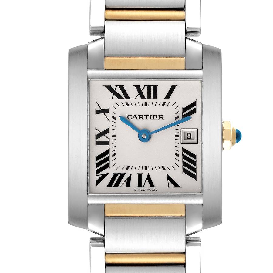 Cartier Tank Francaise Midsize Steel Yellow Gold Ladies Watch W51012Q4