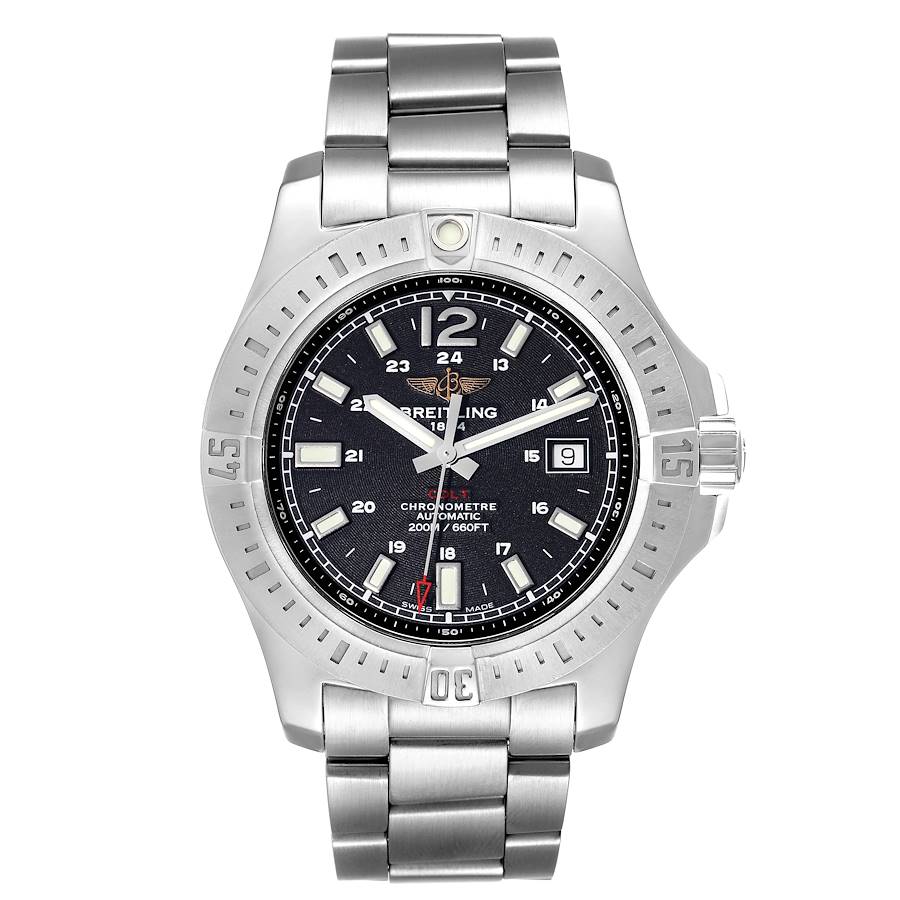 Breitling Colt Black Dial Automatic Steel Mens Watch A17388
