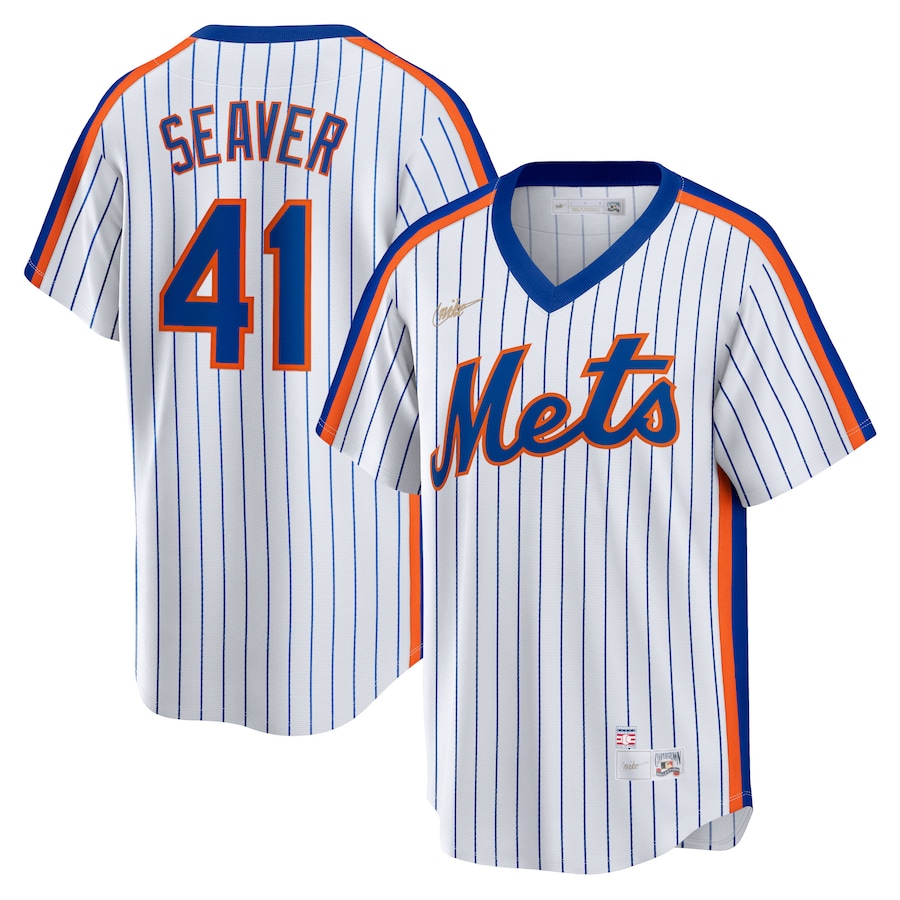 Tom Seaver New York Mets Home Cooperstown Collection Player Jersey White