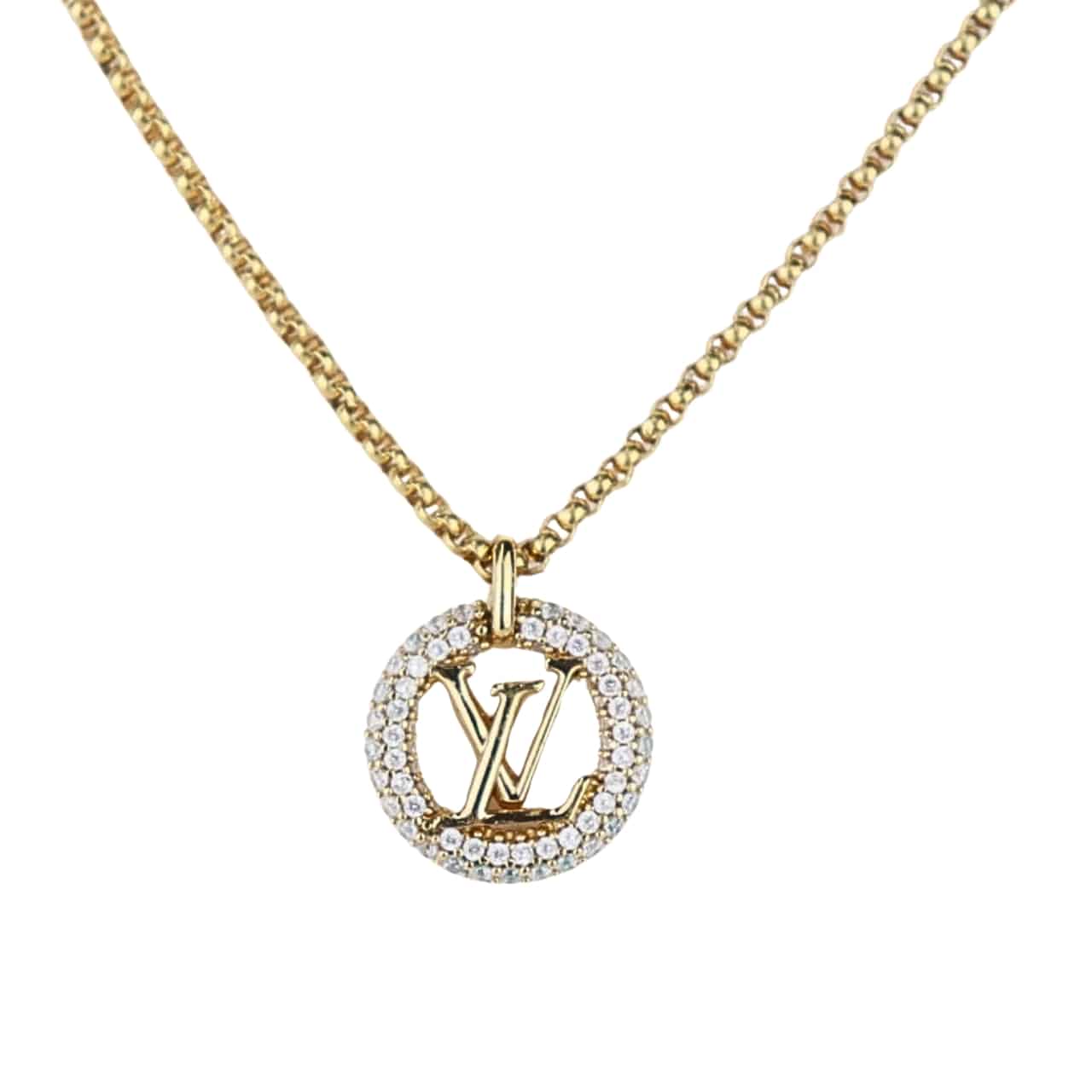 Louis Vuitton Louise By Night Necklace Gold M00759