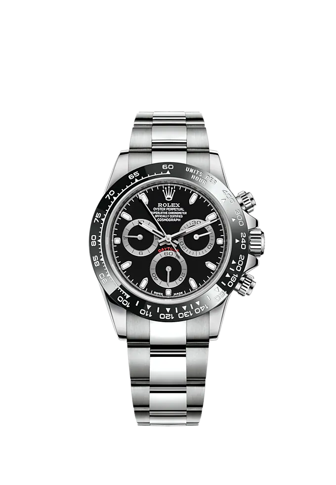 Rolex Cosmograph Daytona Black Dial Stainless Steel 116500ln-0002