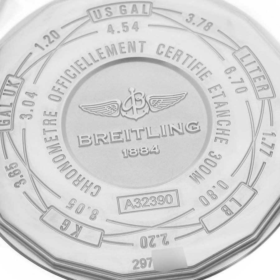 Breitling Aeromarine Avenger II GMT Mother of Pearl Dial Steel Mens Watch A32390