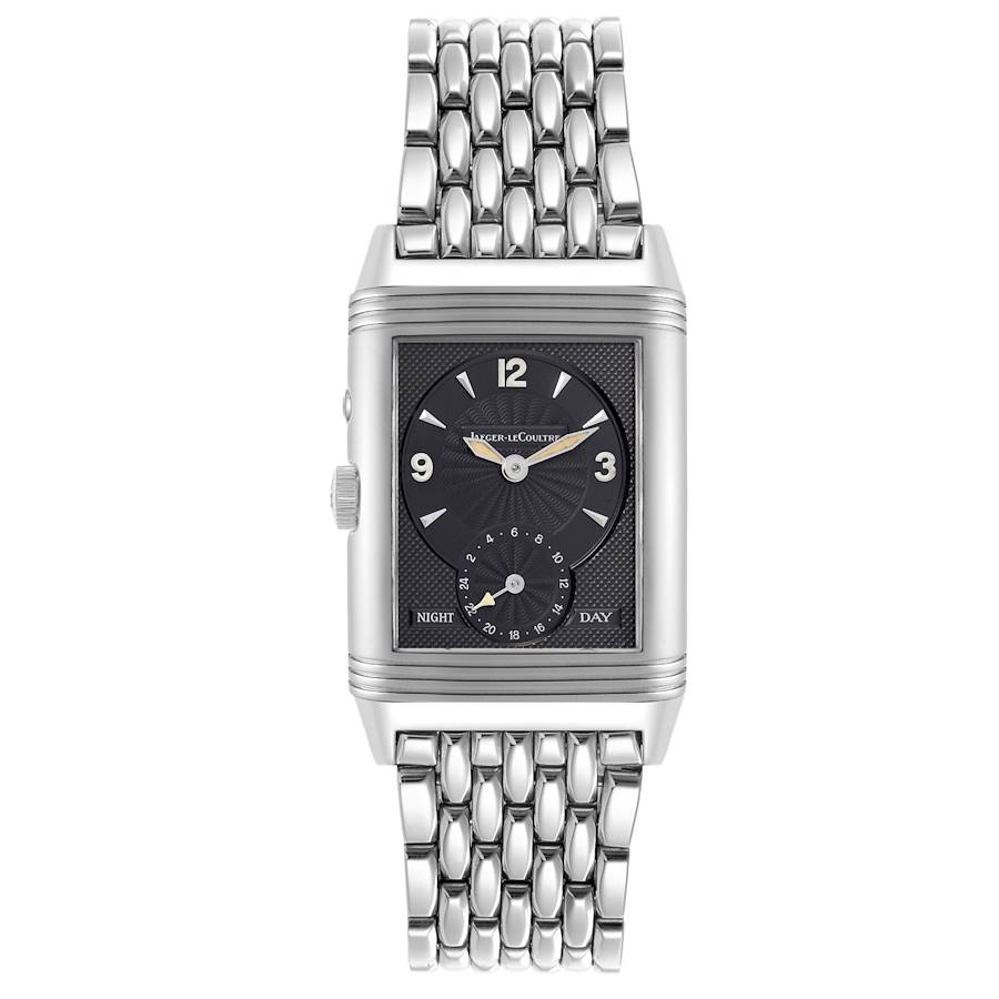 Jaeger LeCoultre Reverso Duo Day Night Steel Watch 270.8.54 Q270854
