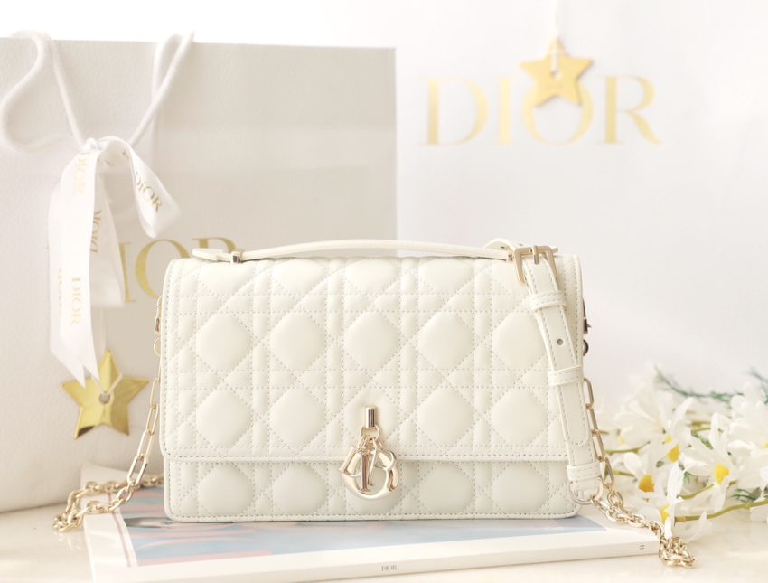 Replica My Dior Top Handle Bag White