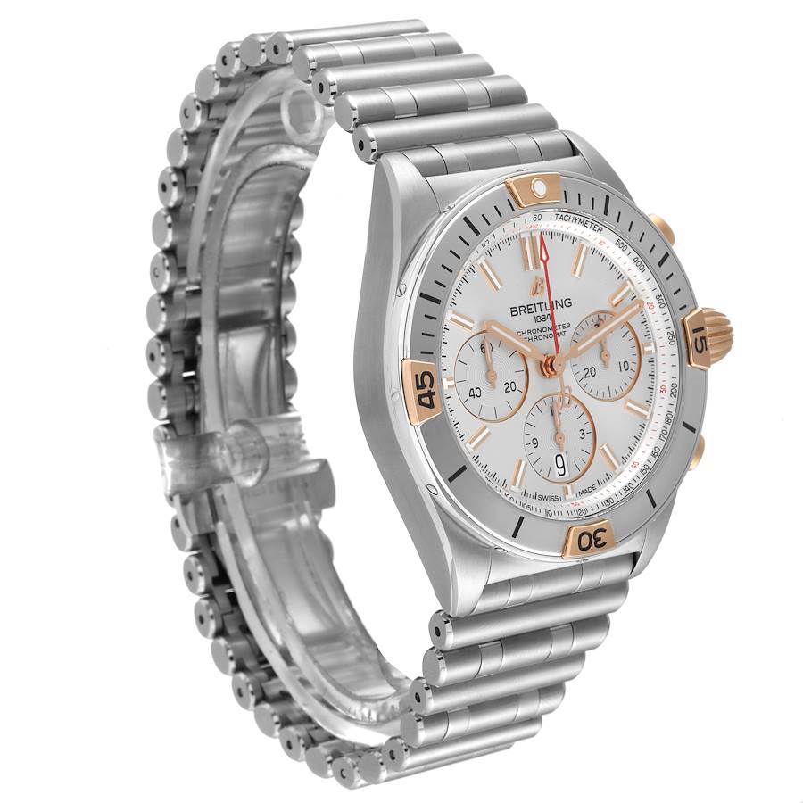 Breitling Chronomat B01 Stainless Steel Silver Dial Mens Watch IB0134