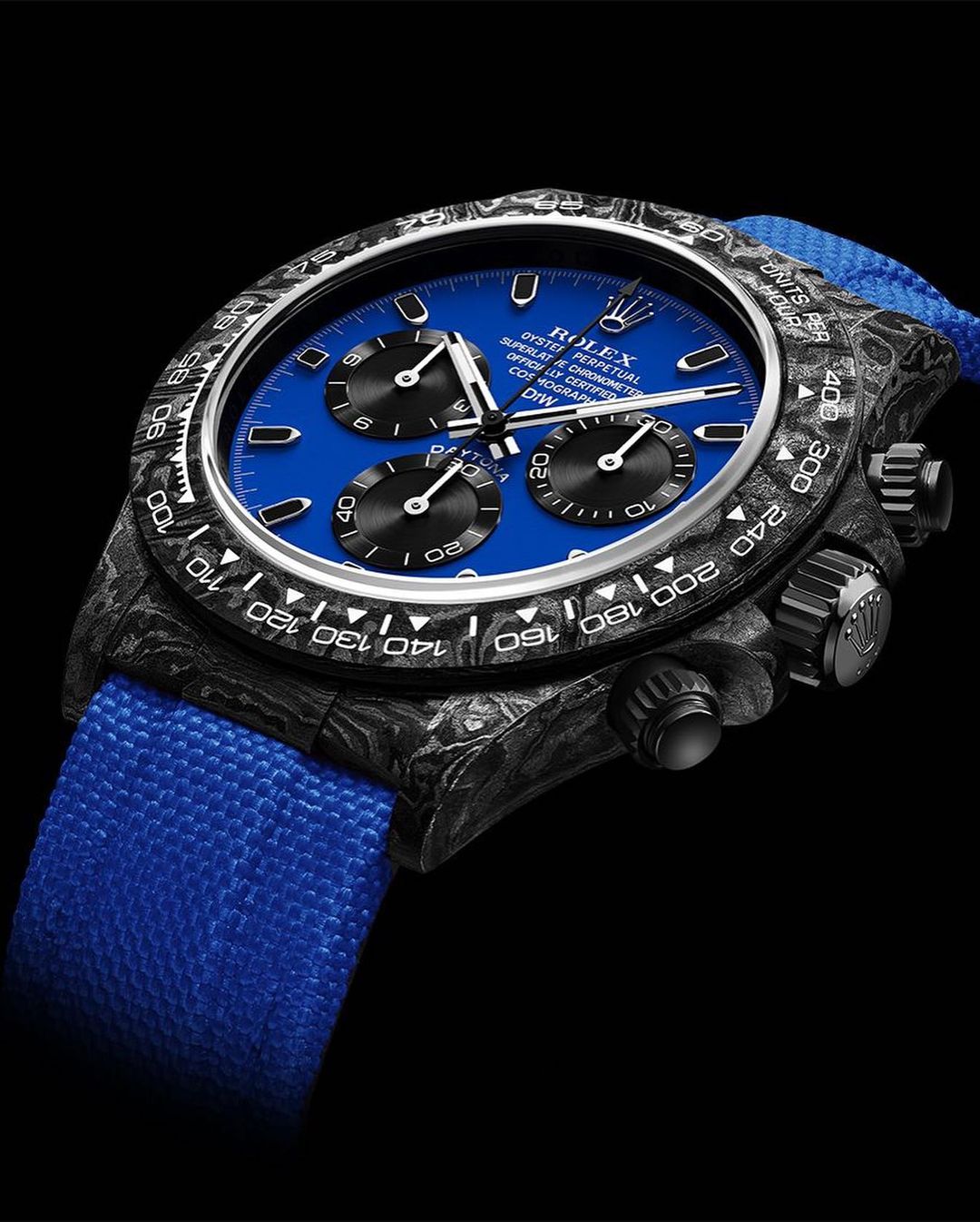 DiW Rolex Daytona Carbon "MIAMI BLUE"