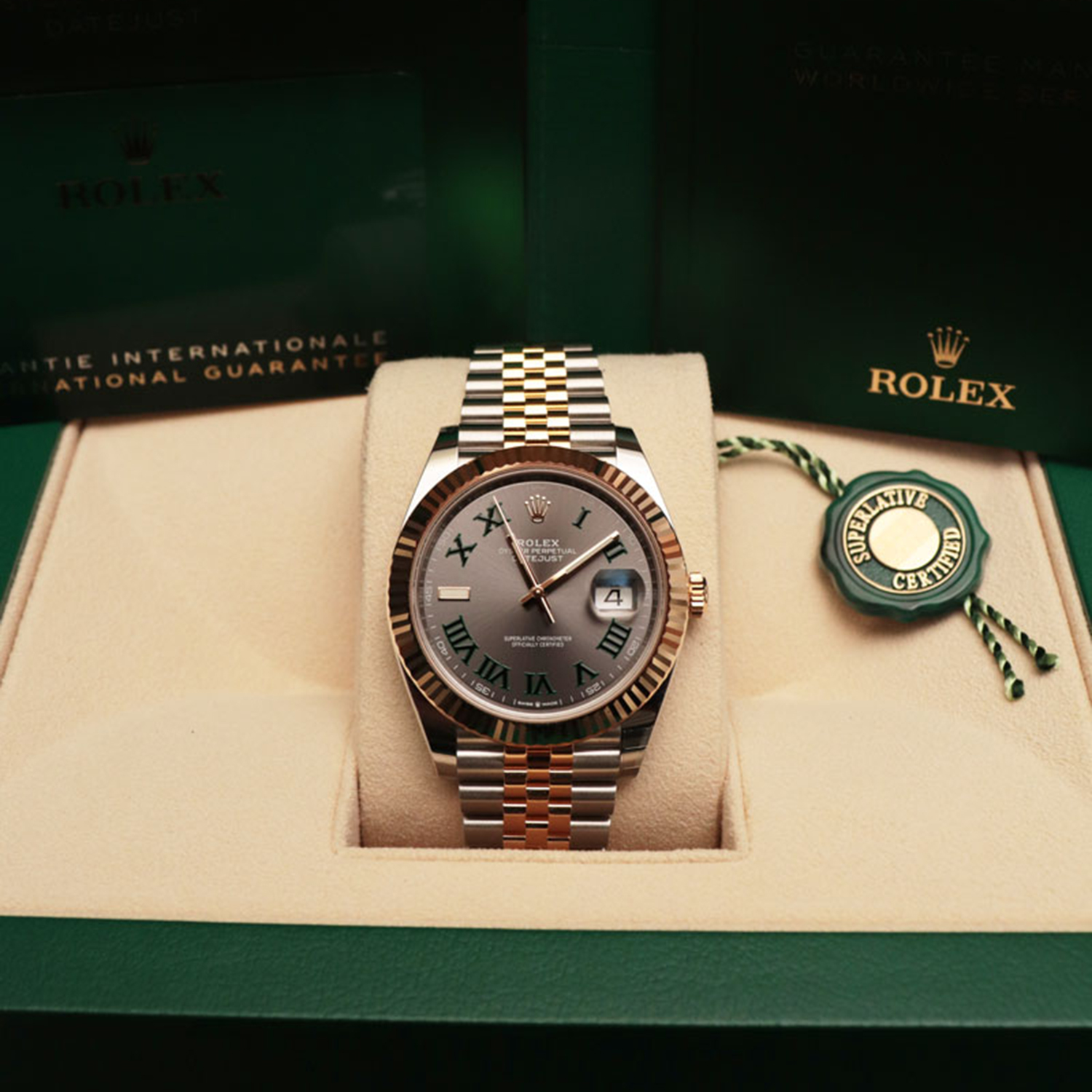 Rolex Oyster/Jubilee Perpetual Datejust 41 Two-tone Wimbledon - M126333-0020/126333-0019 Brand Unworn