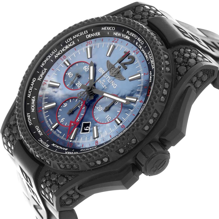 Breitling Bentley GMT Light Body Diamond LE Mother Of Pearl Dial Mens Watch VB0452