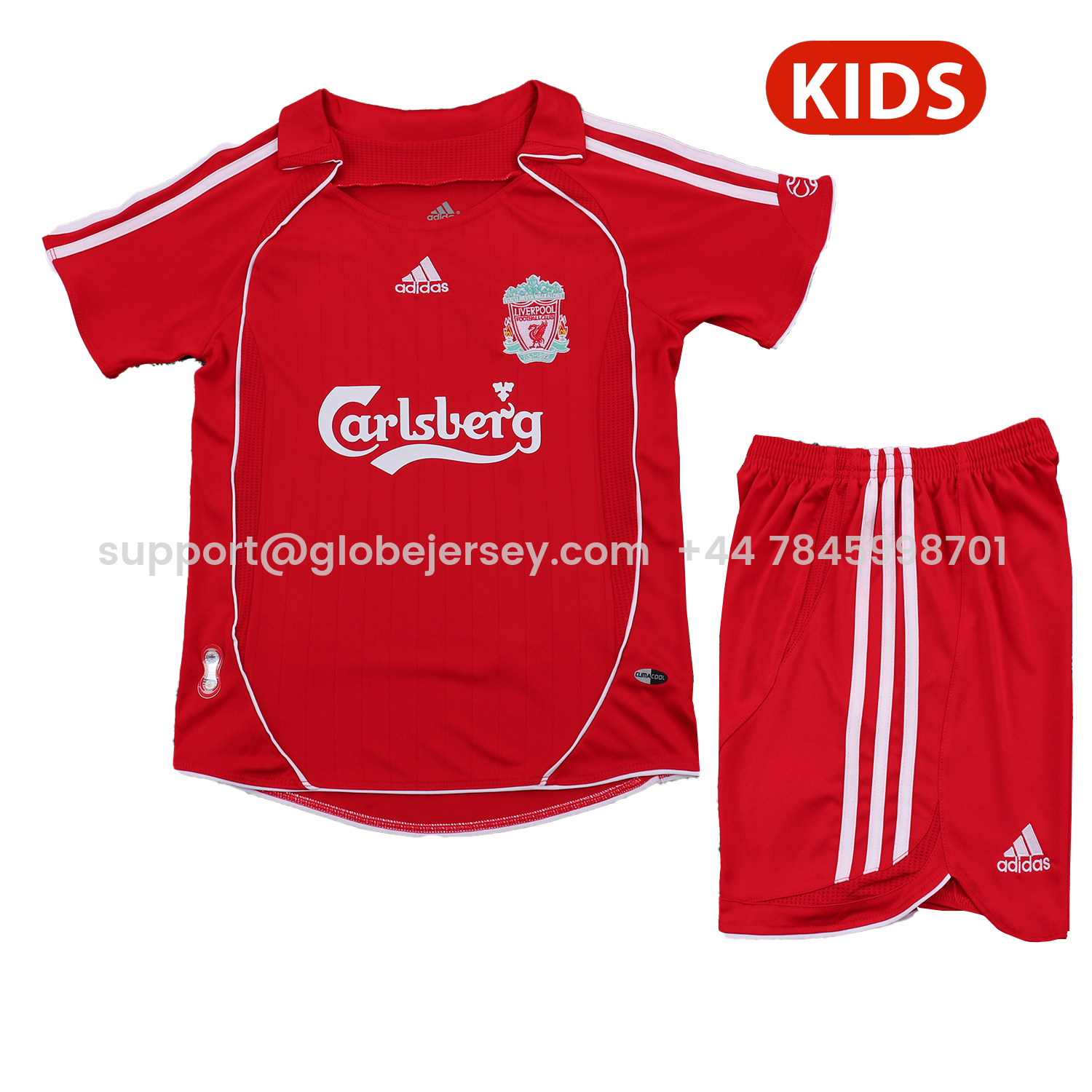 Retro Liver.pool 2006-08 Home Kids Kit