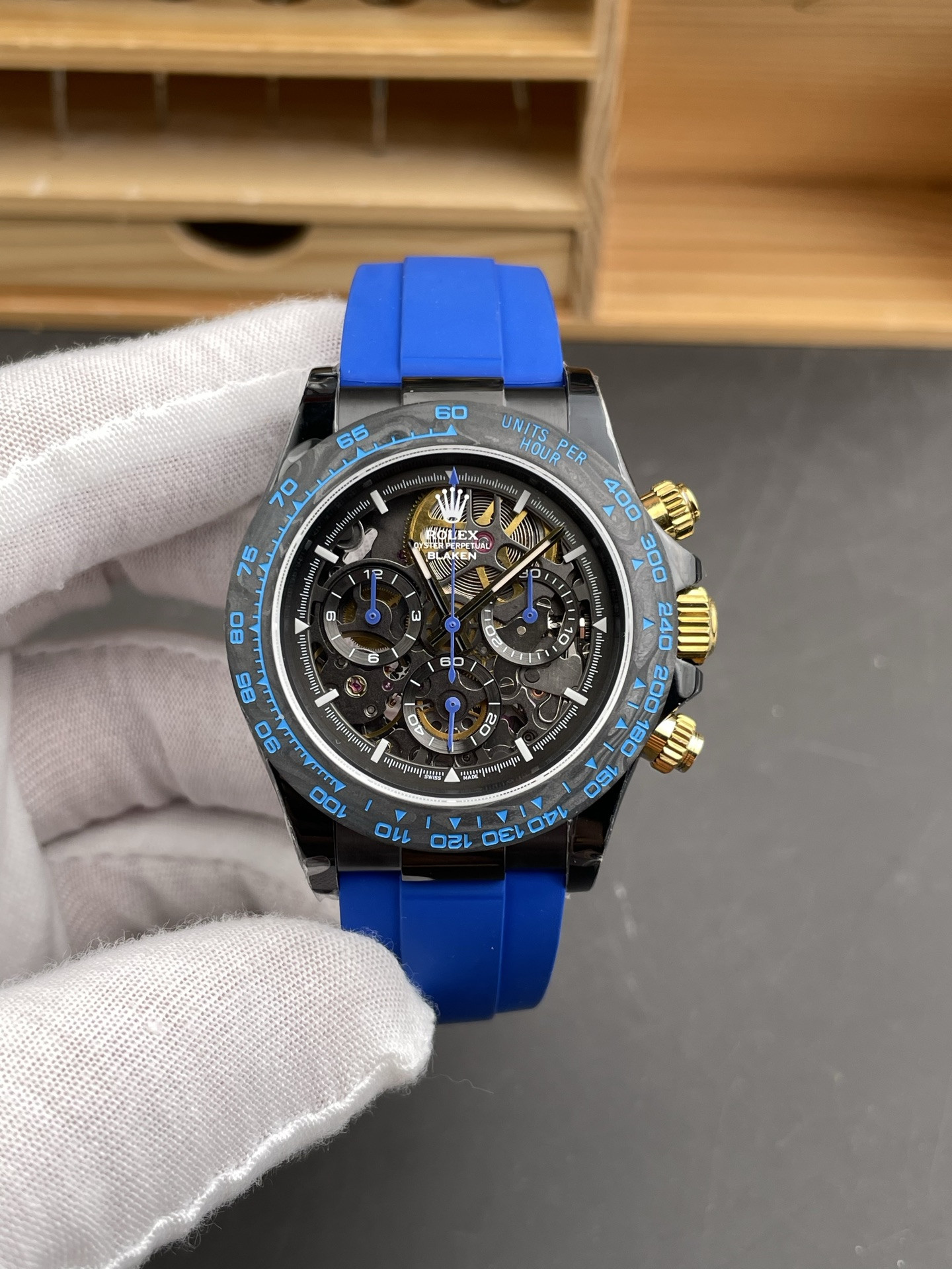 Skeleton Daytona Black Steel