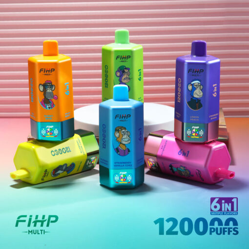 🔥 FIHP MULTI 120K Puffs 6-in-1 Jednorazowy Vape | 120 000 Puffs 💥 20% RABATU | Nowi klienci hurtowi oszczędzają więcej | Polska wysyłka lokalna