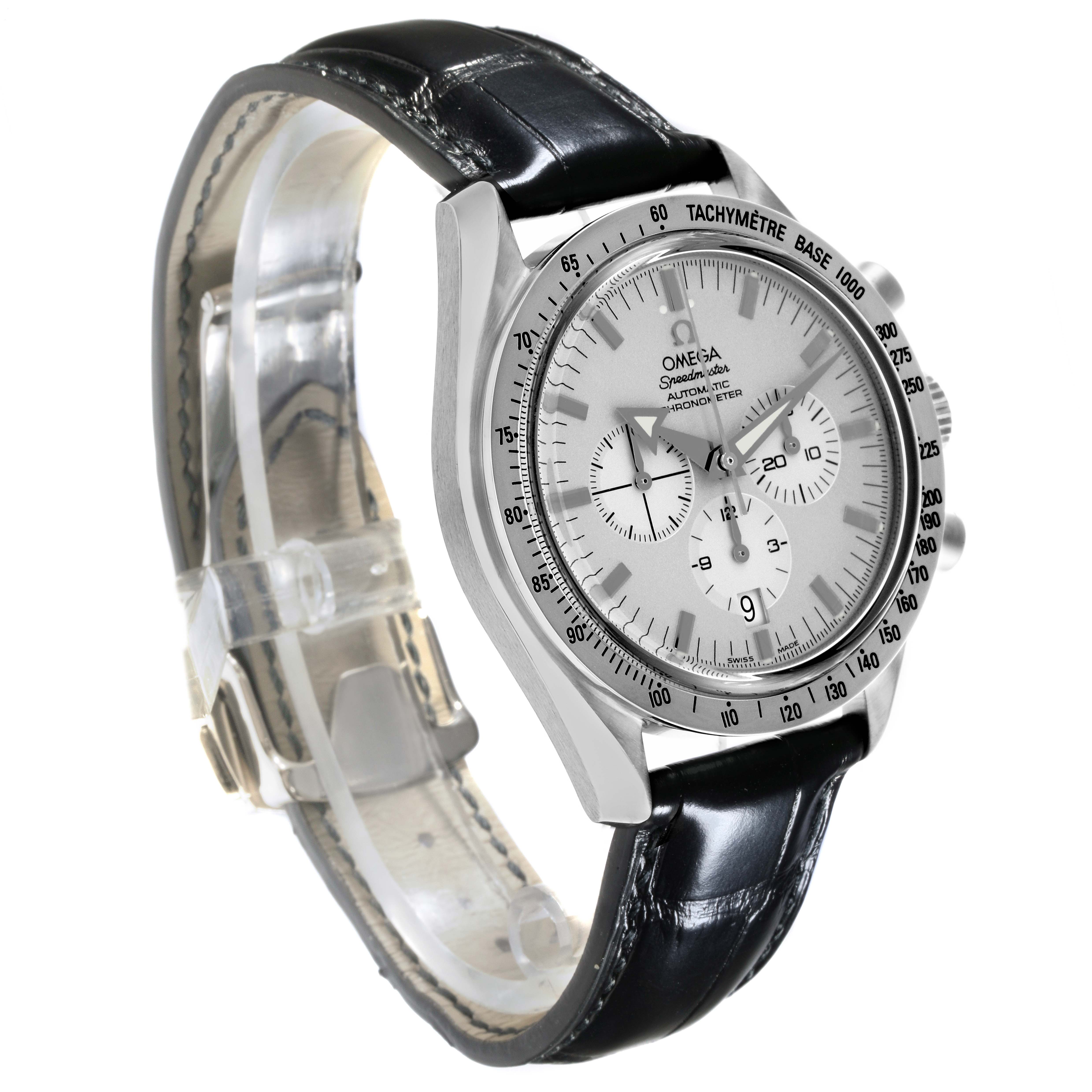 Omega Speedmaster Broad Arrow White Gold Mens Watch 42.0 MM 3652.30.31