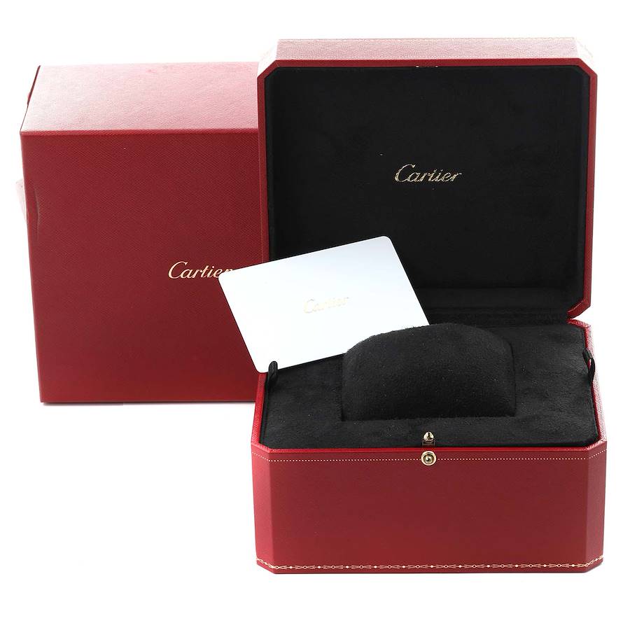 Cartier Ballon Bleu 36mm Steel Diamond Bezel Ladies Watch W4BB0023