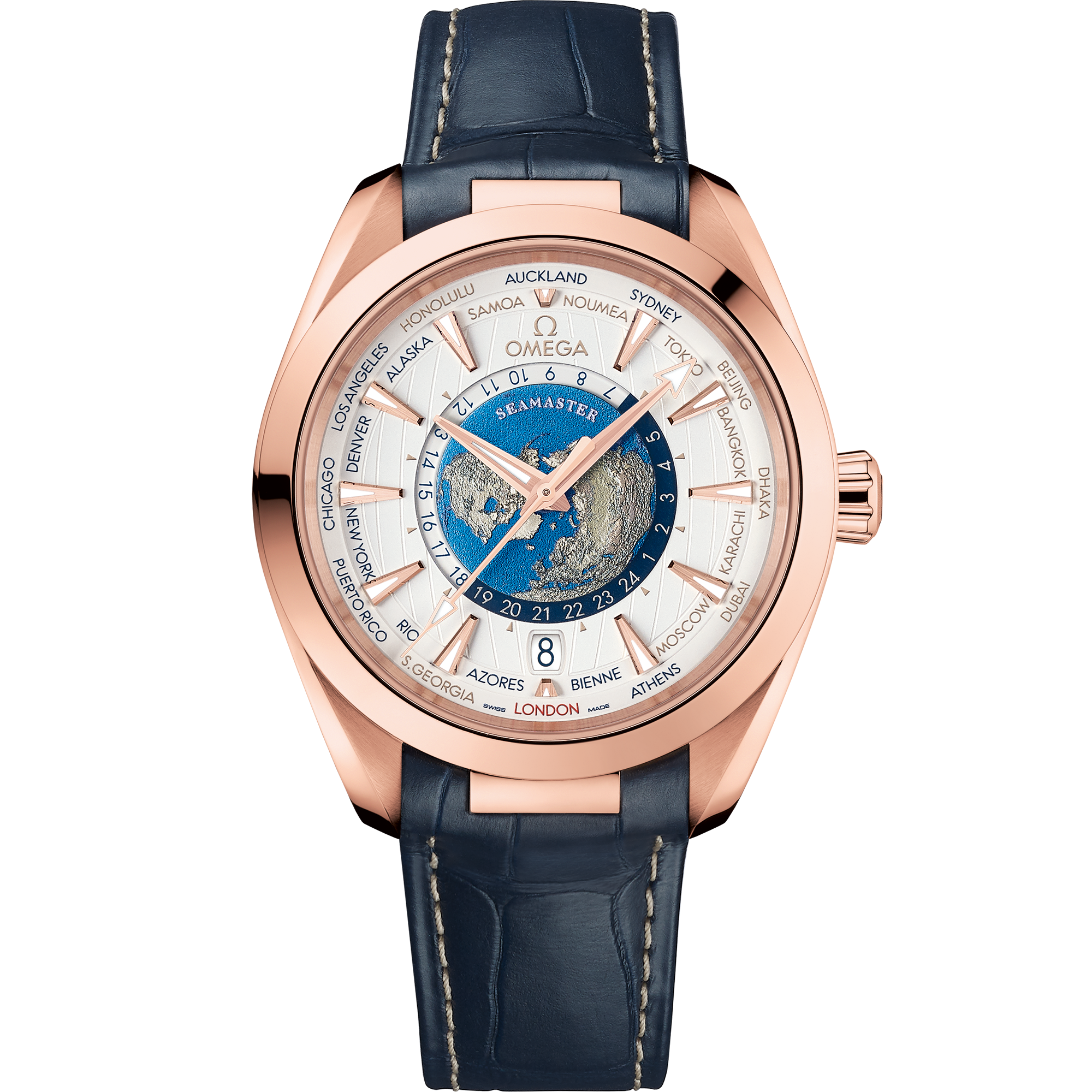 Seahorse Series AQUA TERRA 150M 43 mm, 18k Sedna™ gold case on 18k Sedna™ gold bracelet 220.50.43.22.02.001