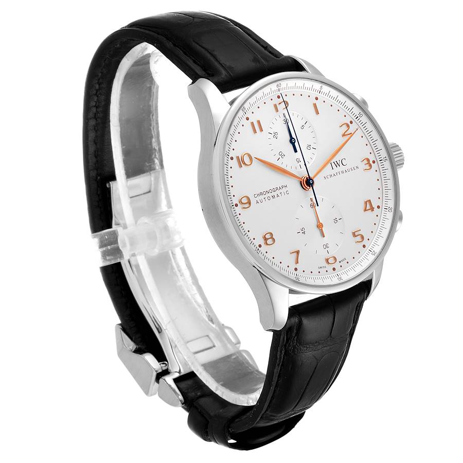 IWC Portuguese Chrono Automatic Stainless Steel Mens Watch IW371445