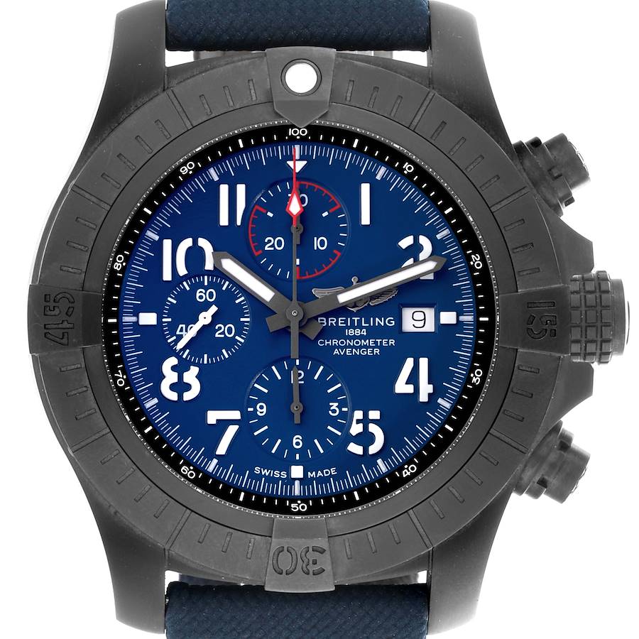 Breitling Super Avenger Night Mission Titanium DLC Mens Watch V13375