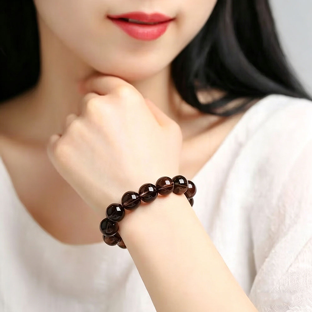 GemVibra Talismanic Smoky Quartz Grounding Bracelet
