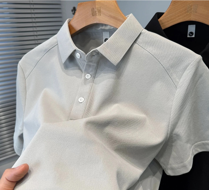Men’s casual sport polo, lightweight & breathable