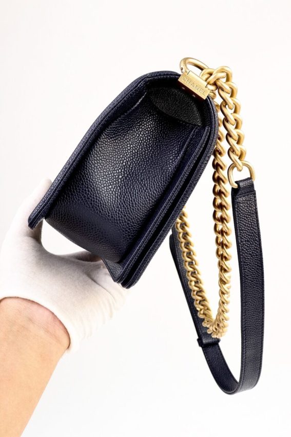 CHANEL Le Boy Dark Blue