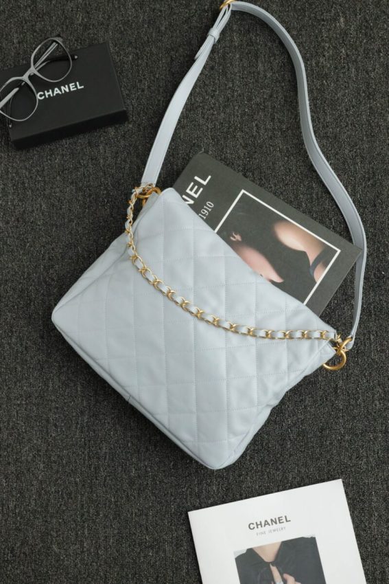CHANEL 24p Postman Small Light Blue
