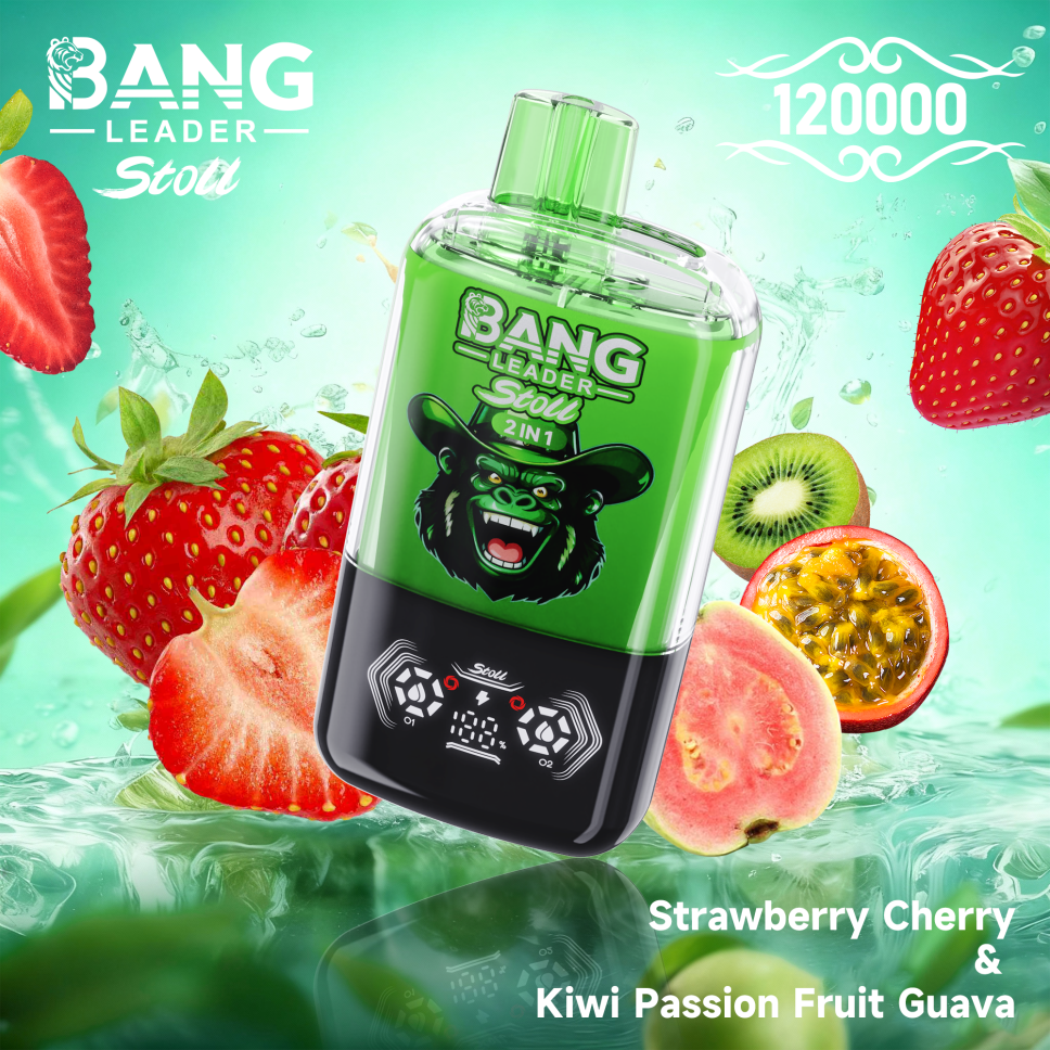 Bang Leader Stoll 120K Puffs 2-in-1 Prefilled Vape Device - Dual Flavour, Rechargeable, 650mAh
