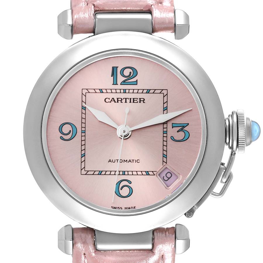 Cartier Pasha C Medium Pink Blue Limited Edition Watch W3108199