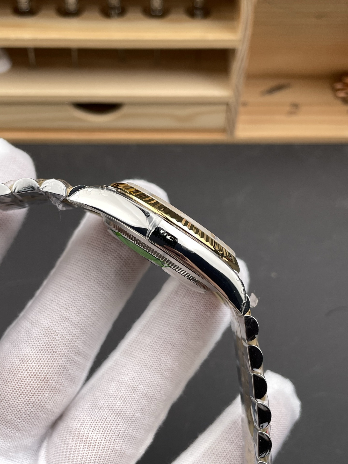 Two-Tone Grid Wave Dial Datejust