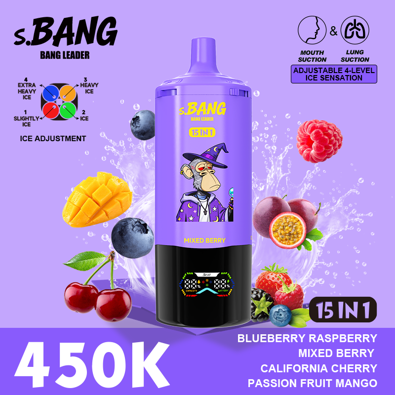 Bang Leader 450K Puffs 15-in-1 Prefilled Vape - 15 Flavours, Rechargeable
