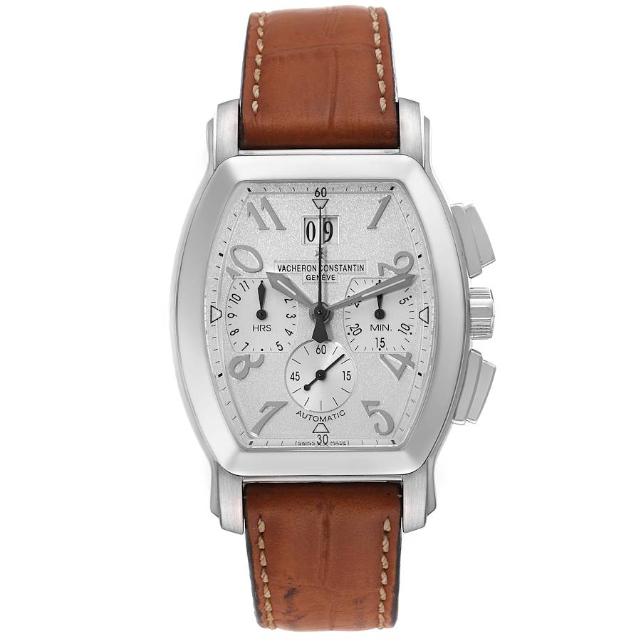 Vacheron Constantin Royal Eagle Chronograph Silver Dial Steel Mens Watch 49145