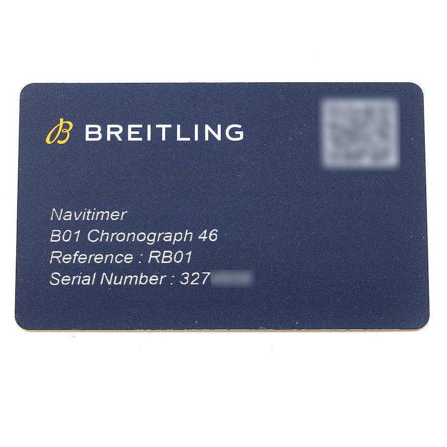 Breitling Navitimer Rose Gold Limited Edition Mens Watch RB0127