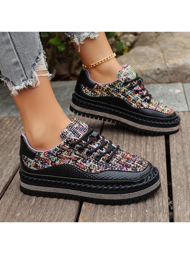 Colorblock Embossing Casual Sneaker