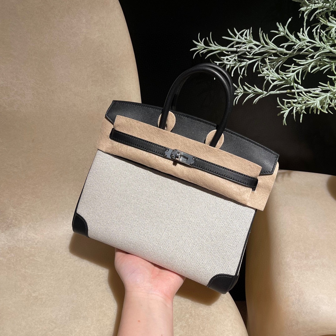 Replica Hermès Birkin Swift Black Silver