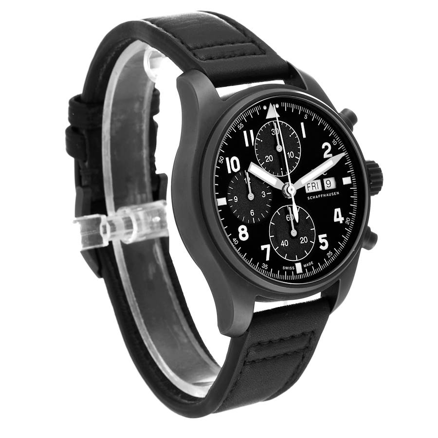 IWC Pilot Chronograph Tribute to 3705 Limited Edition Ceratanium Mens Watch IW387905