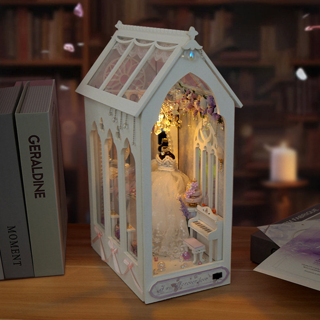Romantic Wedding DIY Book Nook Shelf Insert
