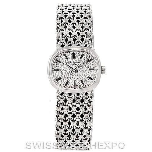 Patek Philippe Vintage Ladies 18k White Gold Watch 4187/1