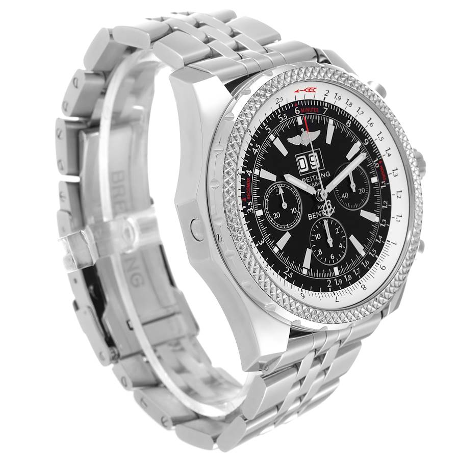 Breitling Bentley Motors Black Dial Chronograph Mens Watch A44362