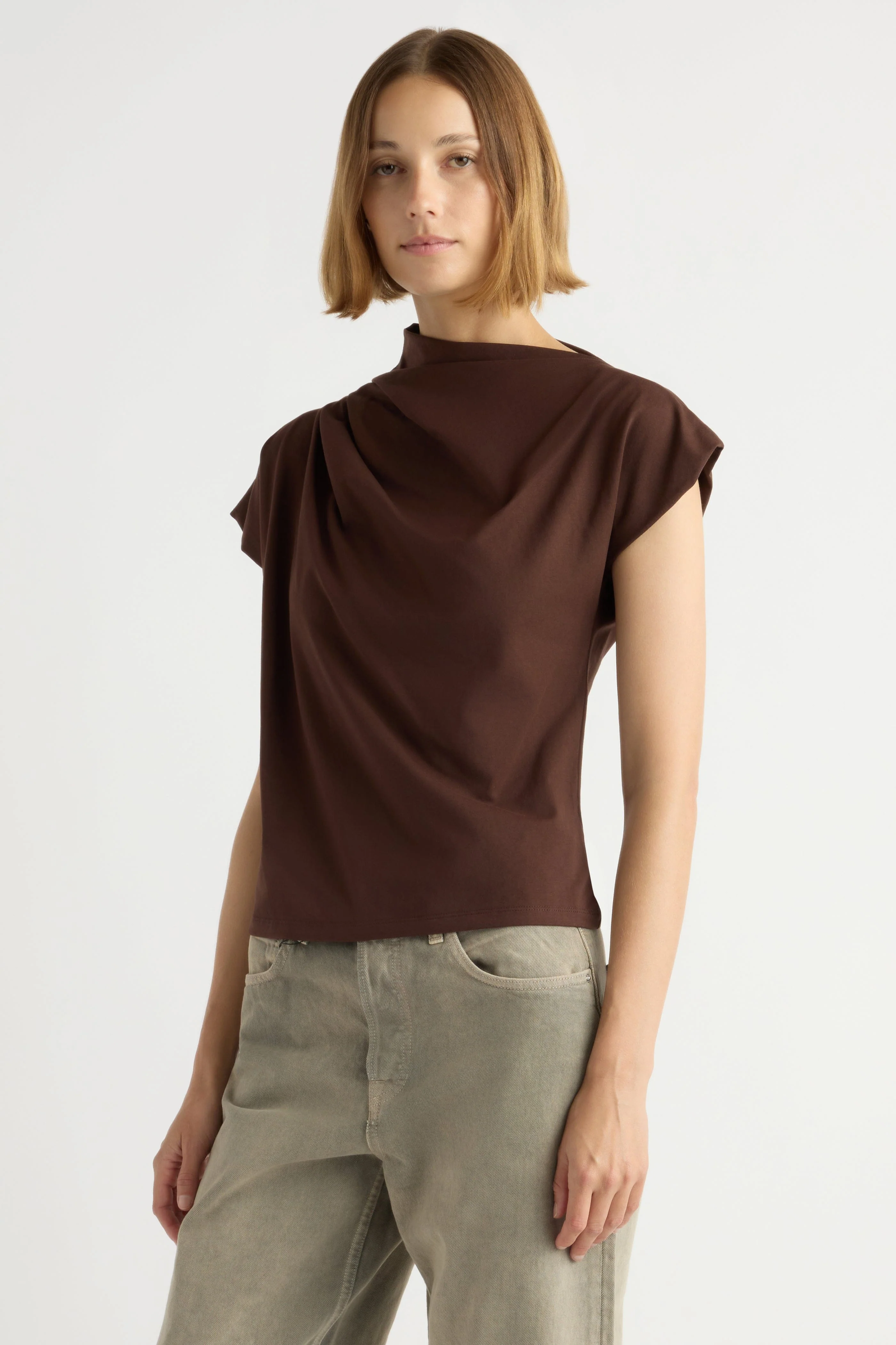 Kenny Asymmetric-Neck Tee