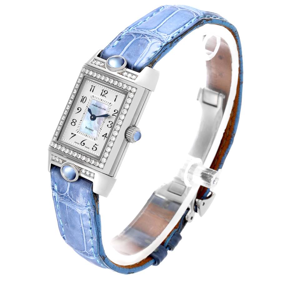 aeger LeCoultre Reverso Joaillerie White Gold Diamond Ladies Watch 267.3.86 Q2623403