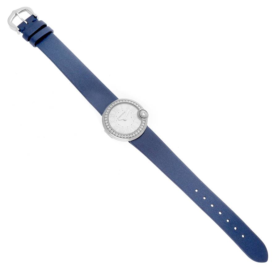 Cartier Ballon Blanc Steel Diamond Ladies Watch W4BL0002
