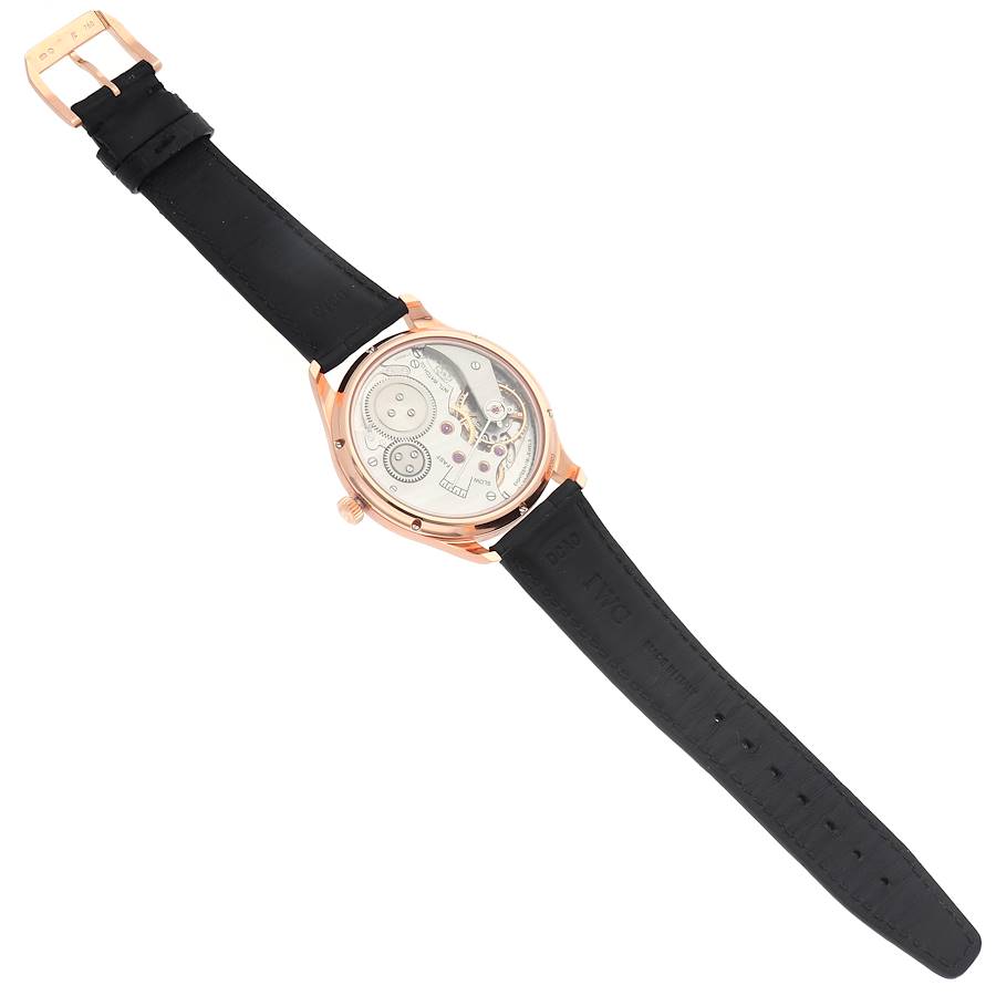 IWC Portuguese Rose Gold Grey Dial Manual Mens Watch IW545406
